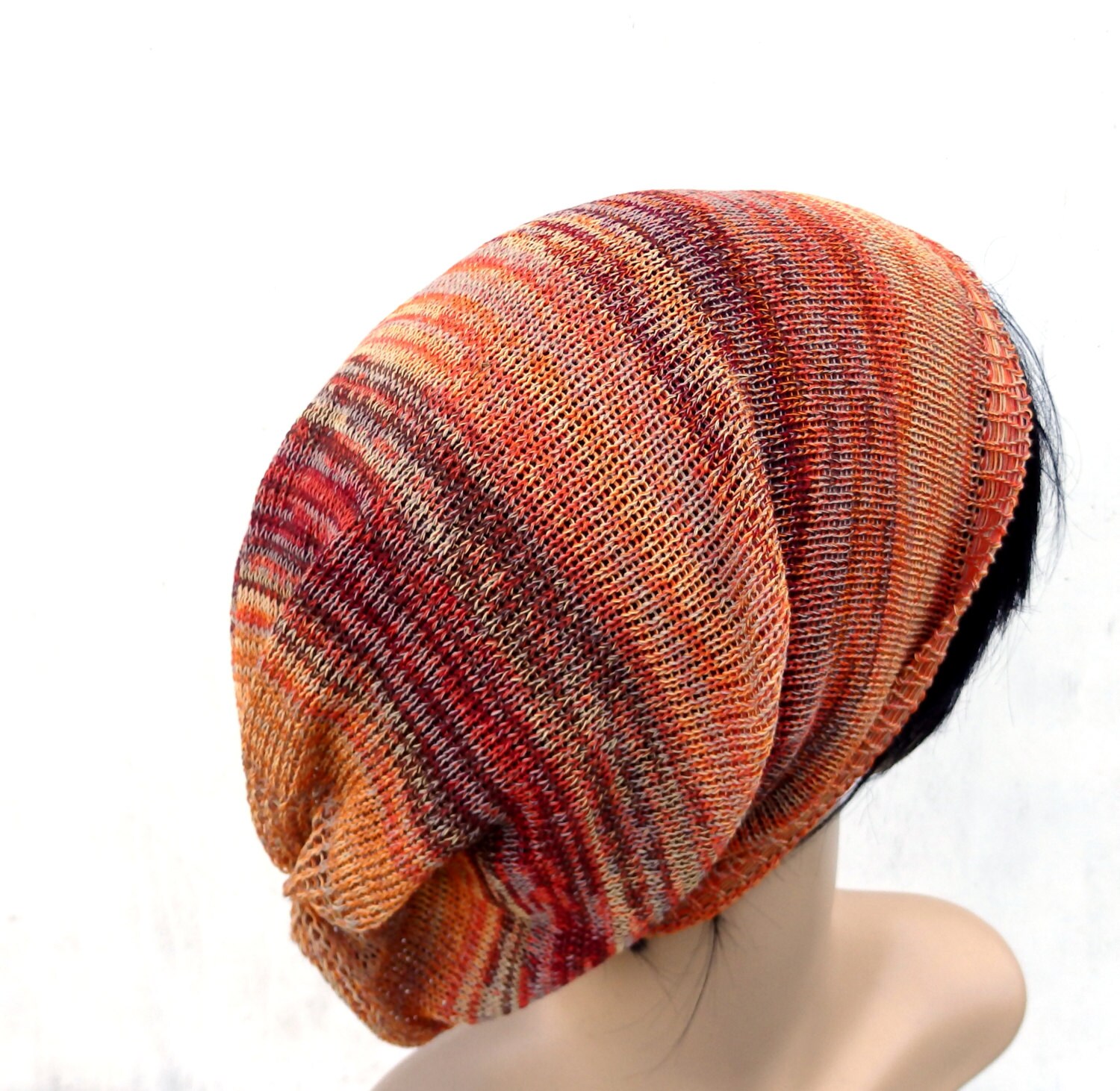 Knit hat knitted cotton slouche knitting autumn cap