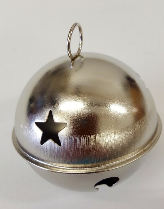 large silver jingle bell christmas tree decoration gift large silver jingle bell christmas tree decoration gift