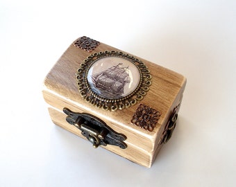 wedding ring bearer treasure chest