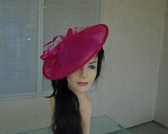 Pink fascinator