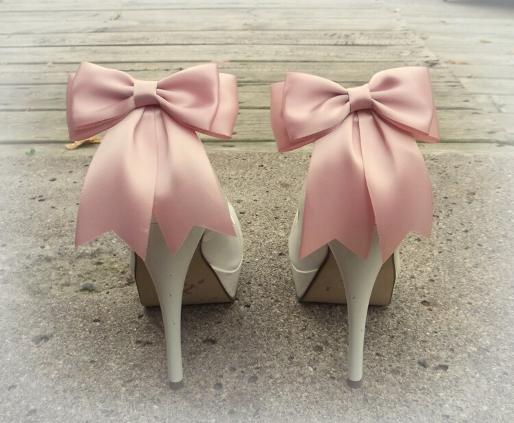 Wedding Shoe Clips MANY COLORS Champagne Bridal by ShoeClipsOnly