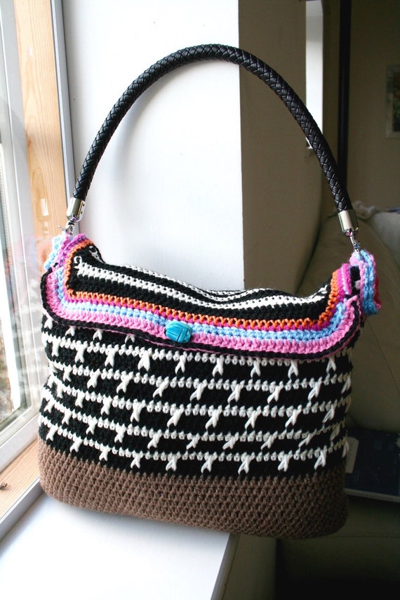 Crochet pattern crochet boho bag pattern purse by LuzPatterns