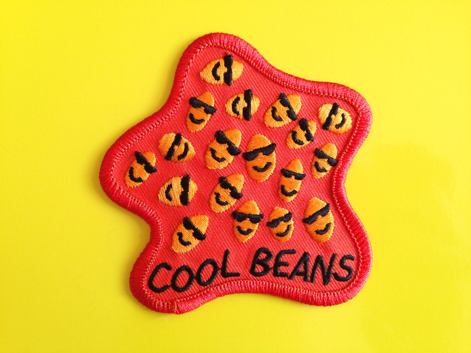 Cool Beans Patch Funny Embroidered Patch Iron On Patch Sew