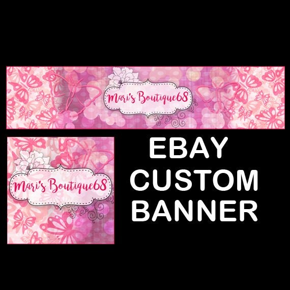 CUSTOM EBAY HEADER & Avatar Ebay Banner Custom Header Blog