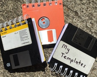 Floppy Disc Notepad -- Tech Vintage Passwords Tablet Notebook Geekery GeekChic Geek Chic Nerd Computer Programmer Engineer Silicon Valley