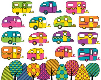 Retro Camper Clipart Retro Camper Clipart