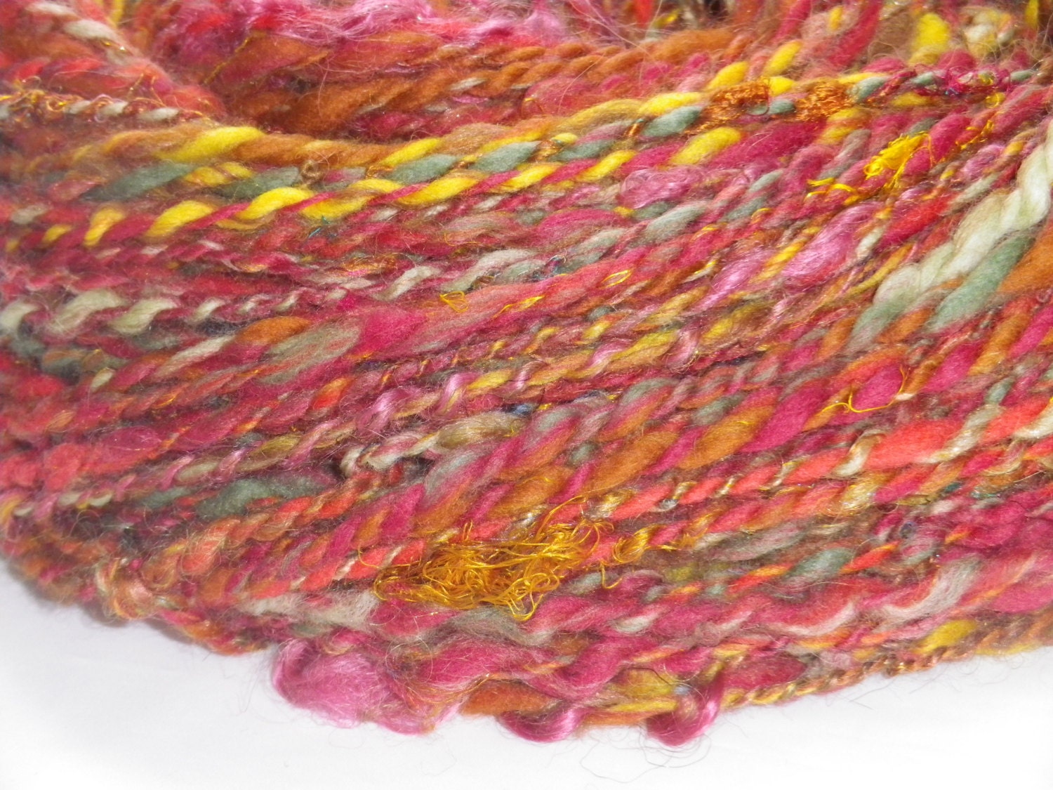 Crochet Kit - Handspun Yarn & Cowl Pattern - FALLING ...