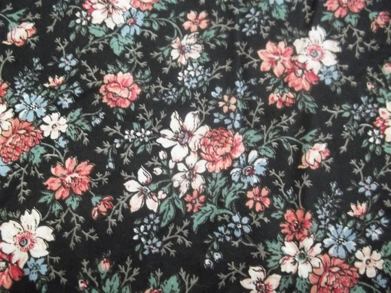 Fabric Floral Cotton Joan Kessler Concord Vintage