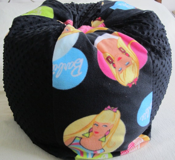 BARBIE Bean Bag Chair Add A Name Add A Zippered Liner-Kids