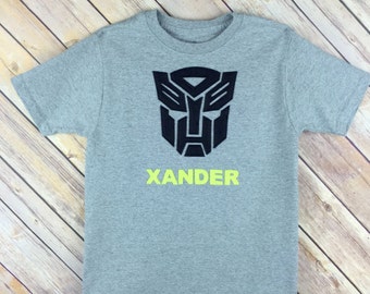 Transformer Rescue Bot Birthday Shirt with Name and Age