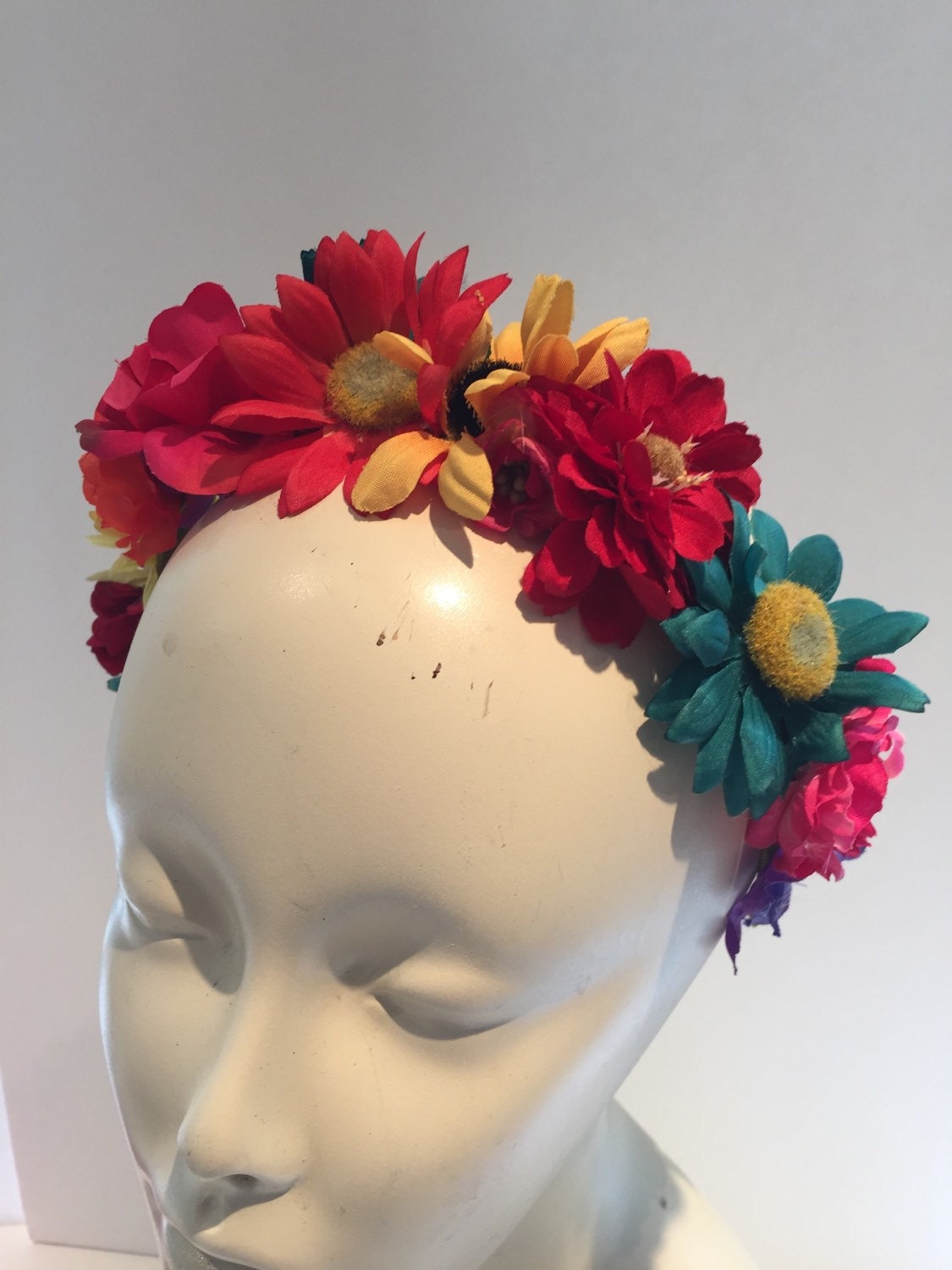 Flower Garden Headband Flower Headband-multi Color Hair