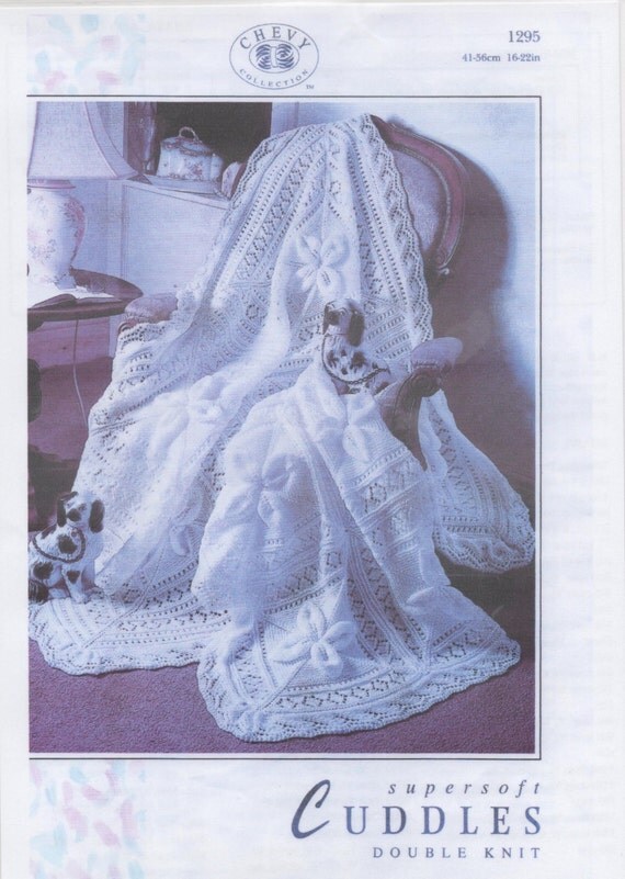 PDF Knitting pattern Shawl or Cot blanket Double by Surgewithlove