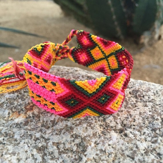 Neon Pink Friendship Bracelet String 24 Strings 039M