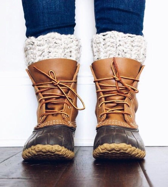 Boot Cuffs for Women in Speckled Oatmeal / by beautiefullthings