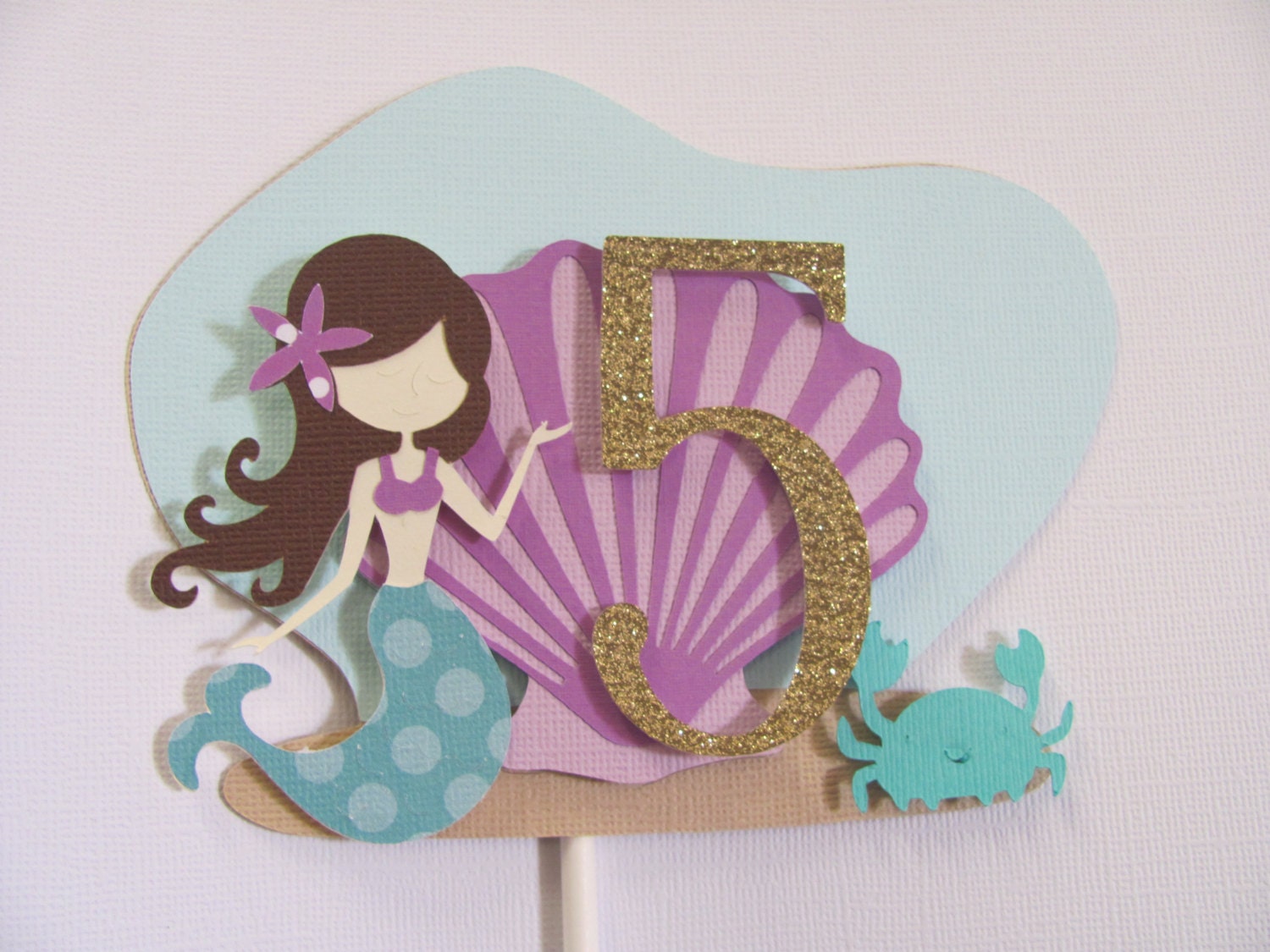 mermaid figurine cake topper