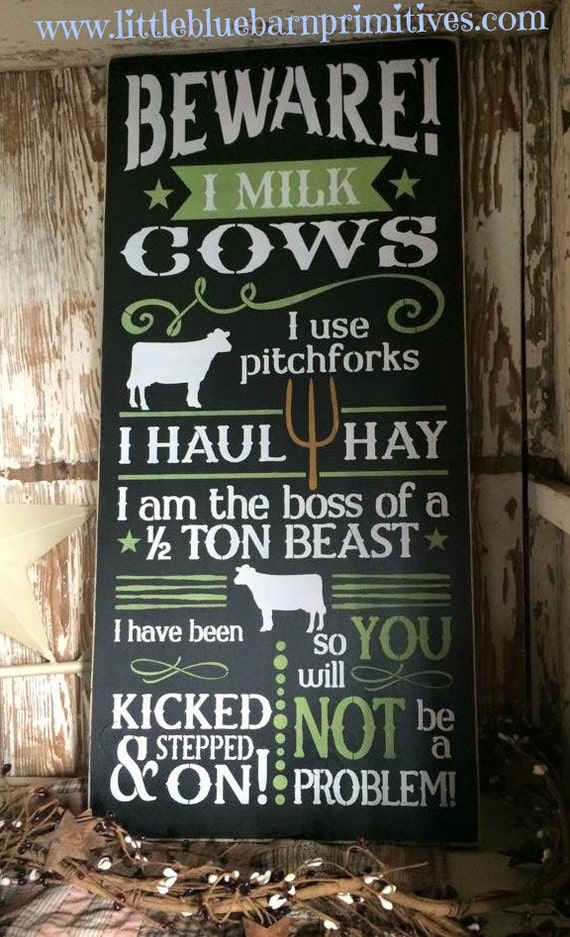 Download Dairy Farm Sign I Milk Cows Wood Sign by LittleBlueBarnSigns