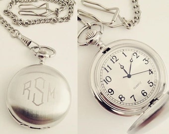 Gifts for Dad from Daughter Personalized Pocket Watch, Gifts for Dad from Son, Groom Gift Ideas, Father Daughter Gift