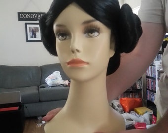 Princess Leia wig- Dark Brown