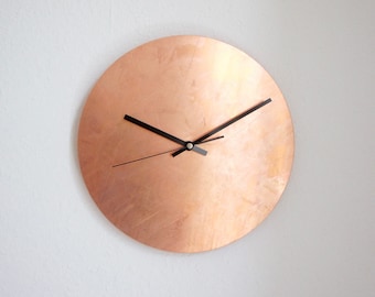 Copper Raw Wall Clock