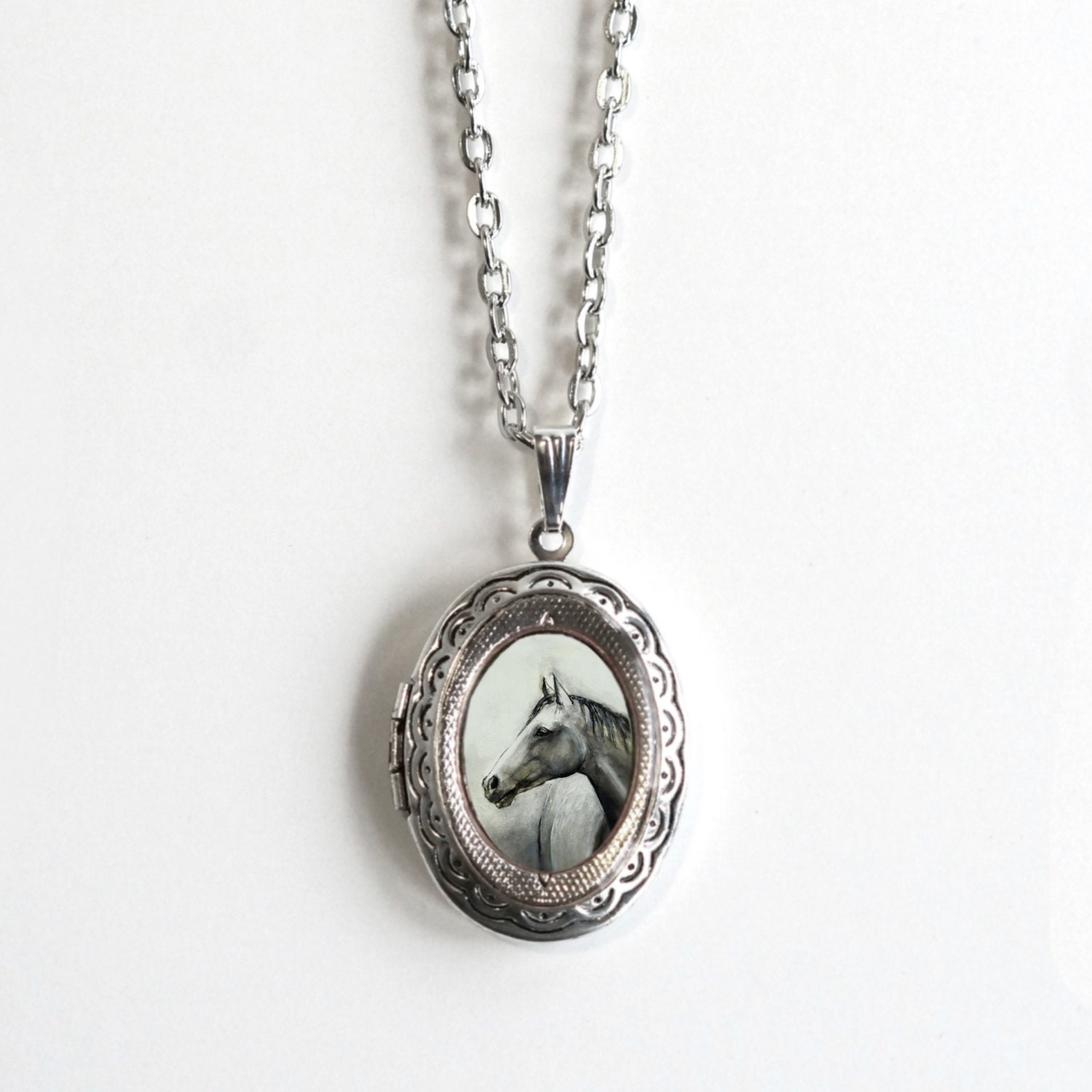 Equestrian Jewelry Horse Locket Necklace Horse Jewelry