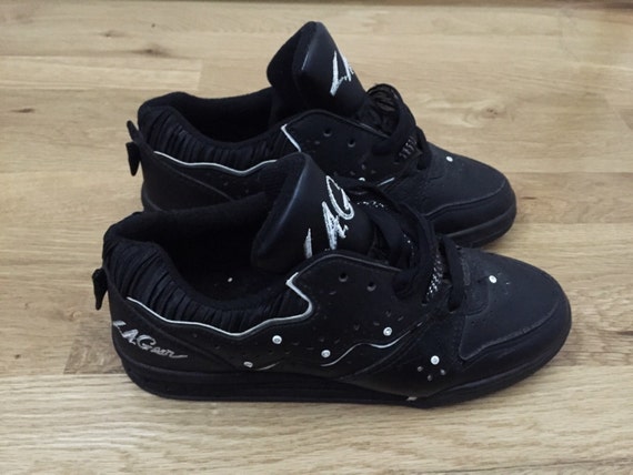 LA Gear Black & White Sneakers Size 6 Deadstock