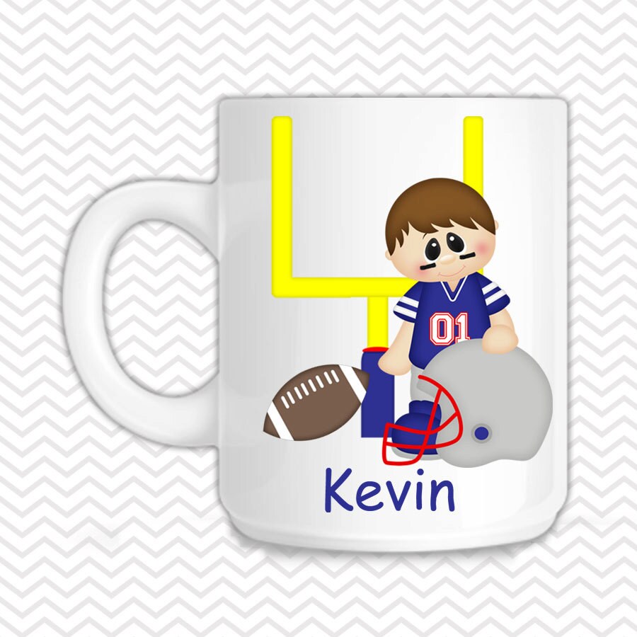 Football Kids Mug Personalized Football Mug Customized Mug