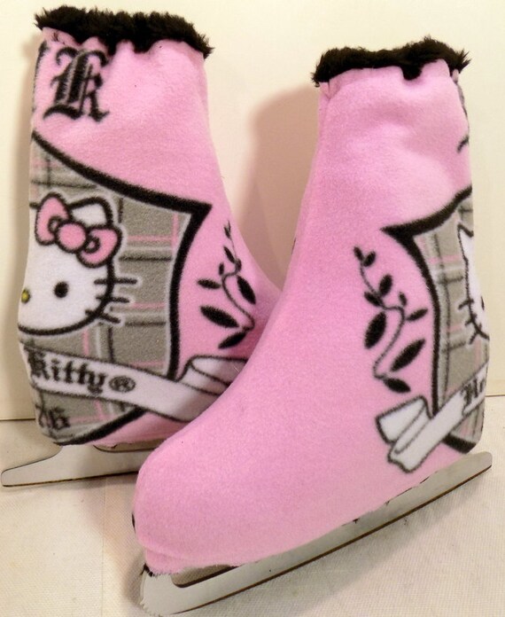 Pink HK Hello Kitty Ice Skate Boot Covers & by faithlynmelvage