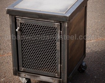 The Quentin Concrete Top Side Table