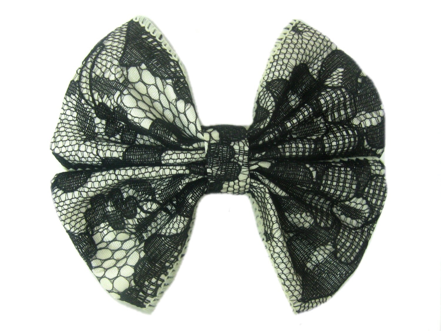 Lace Hair Bow Black Hair Accessories Black Hair Bow French