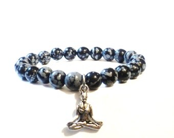 Black Friday, Cyber Monday, Sale, Bracelet, Yoga, Jewellery, Meditation, Sale, Snow Flake, Enlightenment, Stocking Stuffer, Christmas