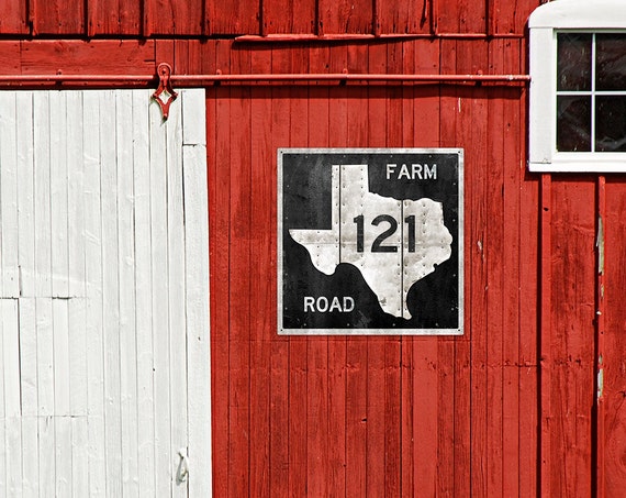 Texas Farm Road METAL Sign 18x18 FREE SHIPPING