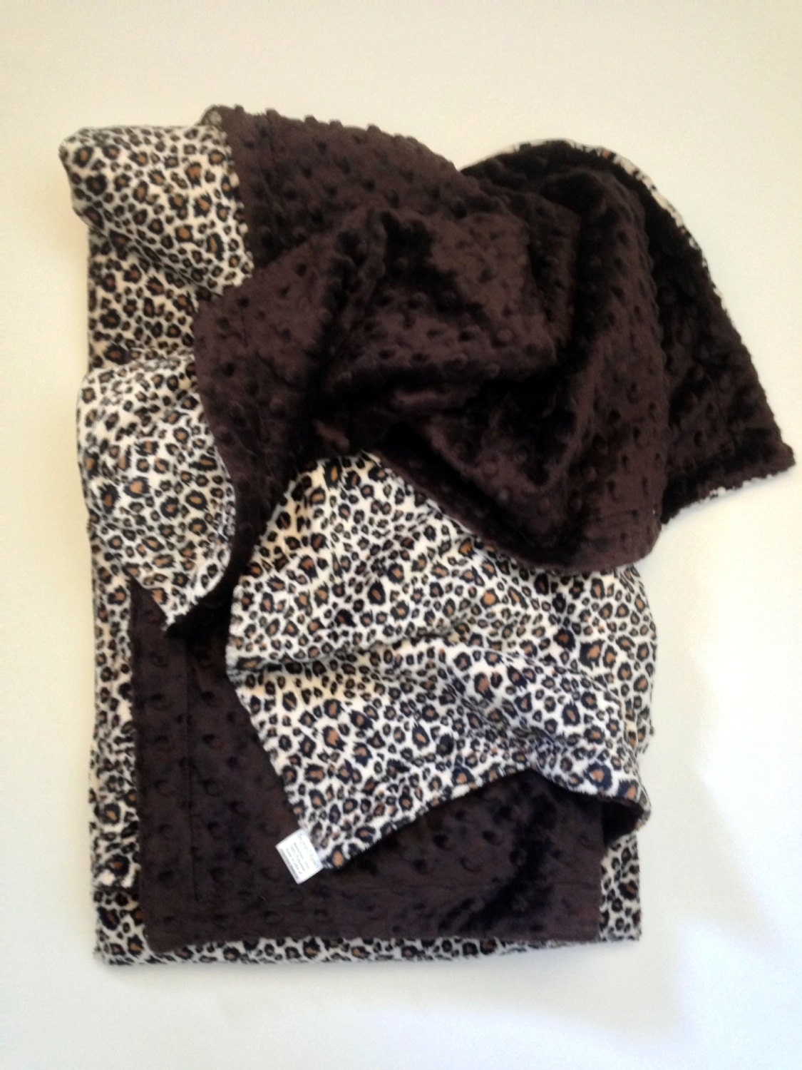 Cheetah Print Minkt Blanket minky Baby Blanket Animal Print