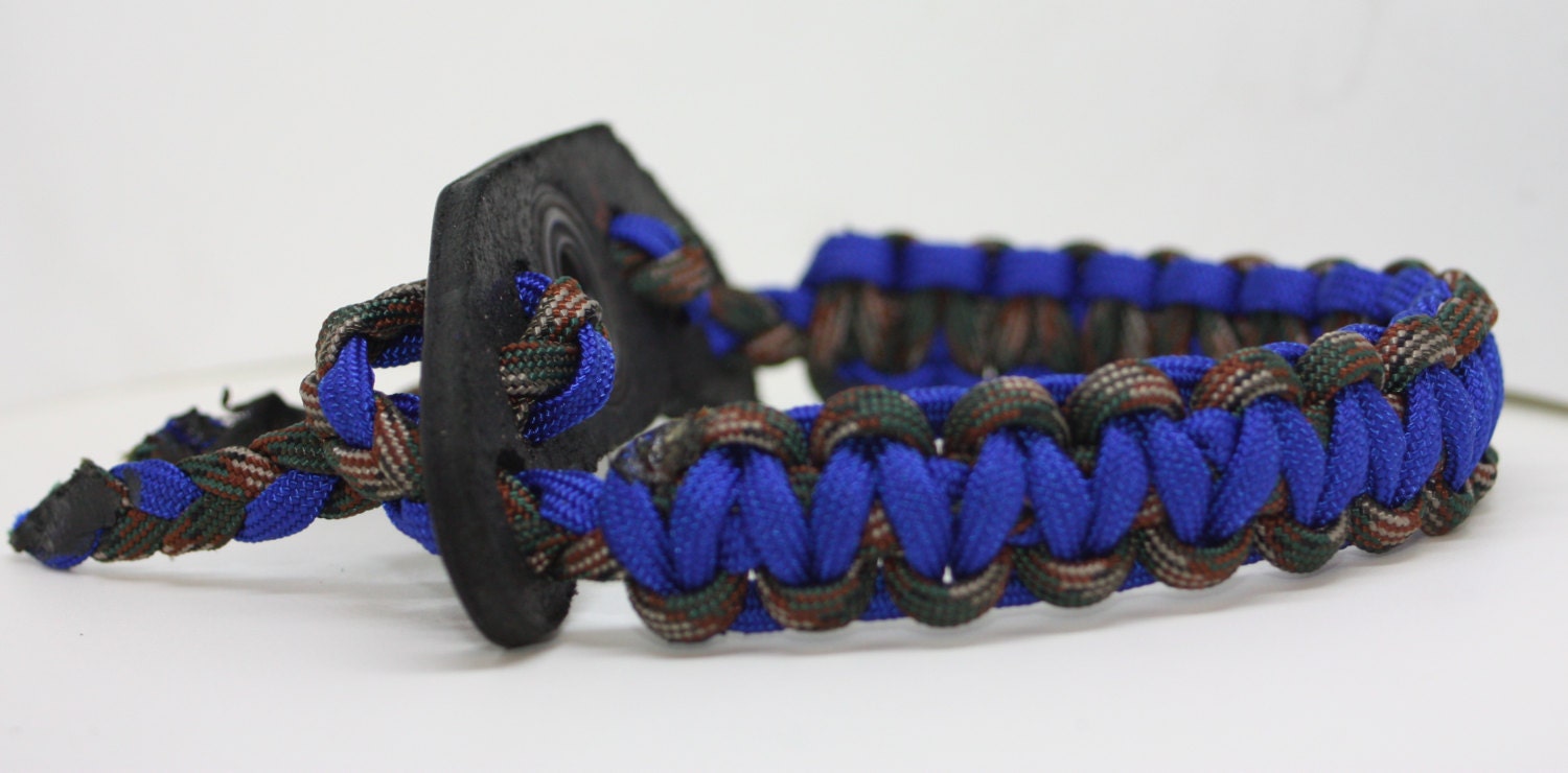 Bow wrist sling leather yoke bow sling paracord bow wrist