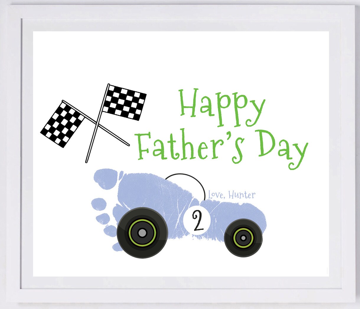 Race Car Footprint Wall Art 109_pap