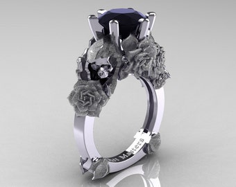 Engagement rings with skulls