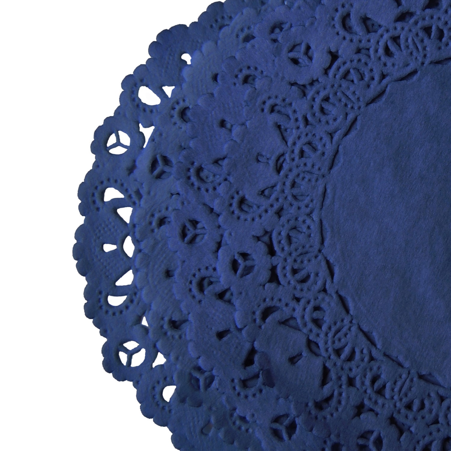 NAVY BLUE Color Paper Lace Doilies 4 6 8 10 12 by OldPaperCat