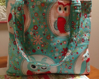 Grab & Go Tote Bag - Owls
