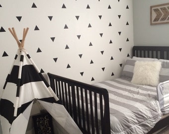 Triangle Wall Decal - Triangle Wall Decal Vinyl - Vinyl Triangle Wall Decal 0036