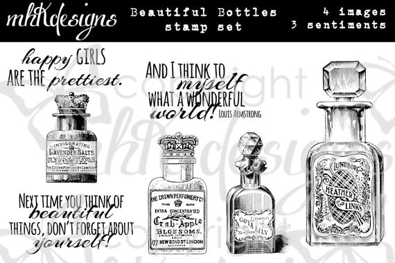 Beautiful Bottles Digital Stamp Set