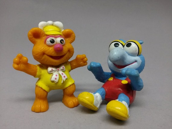 Muppet Babies Fozzy Bear and Gonzo PVC figure set