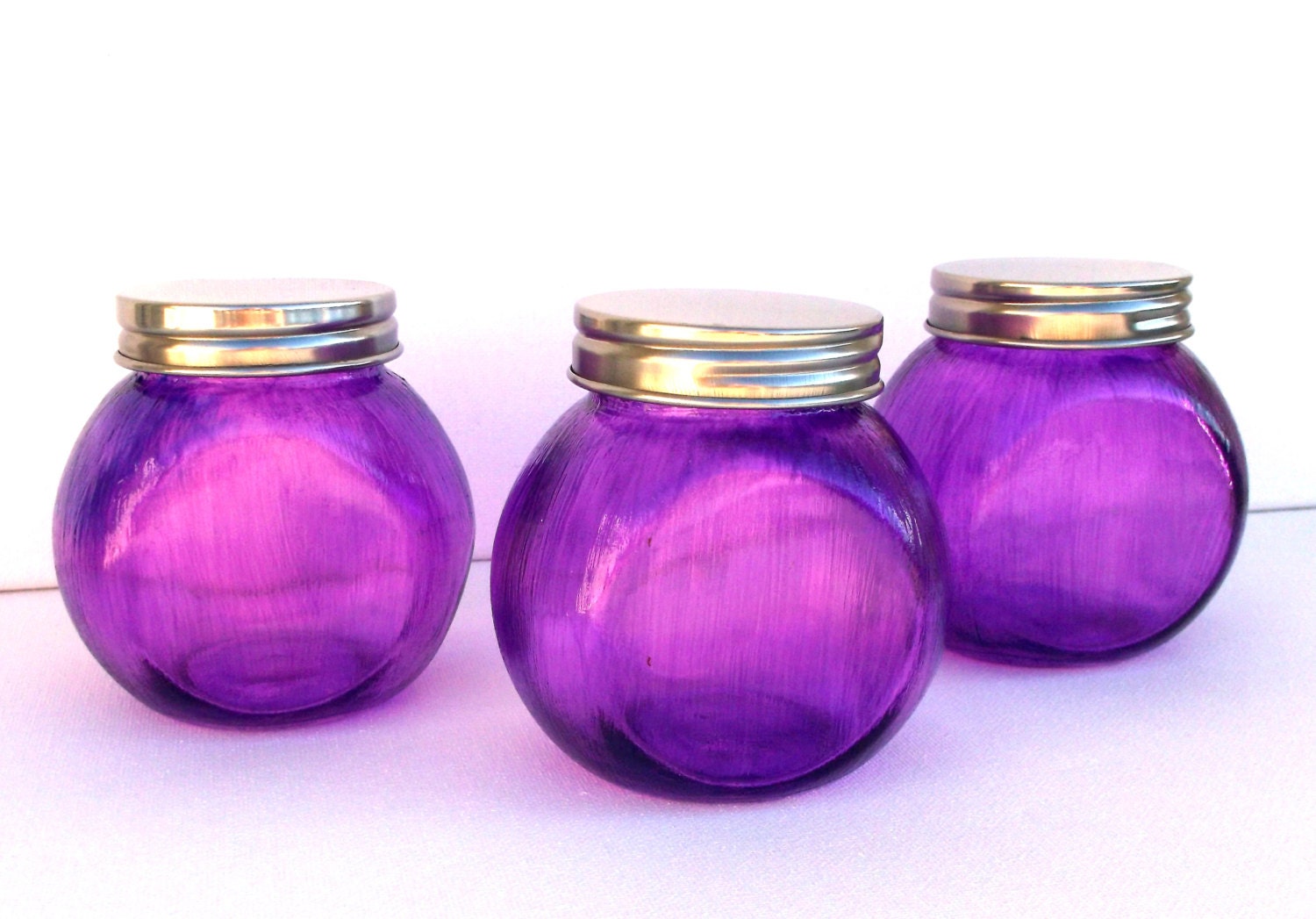 Hand Painted Storage Glass Jars Stained Glass Jars by Jillsfineart