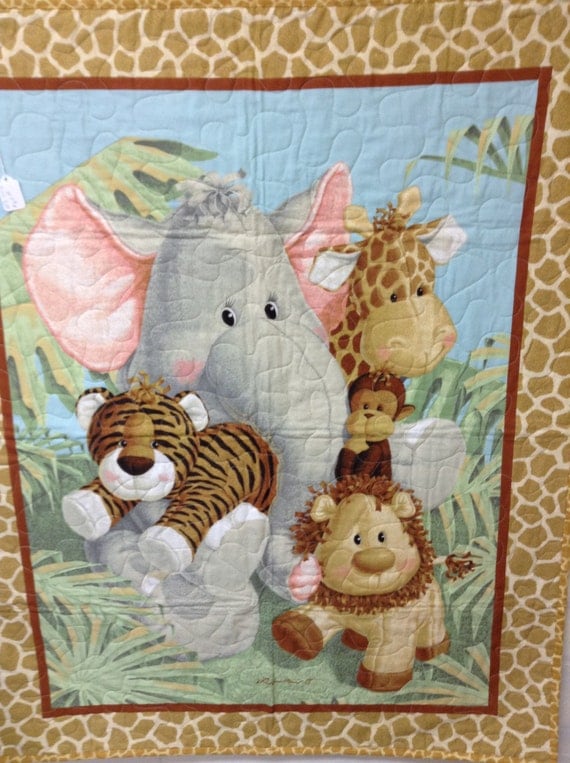 Jungle Babies Baby Quilt