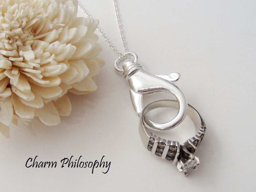 Lanyard Necklace 925 Sterling Silver Jewelry Badge Holder