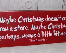 Popular items for the grinch quote on Etsy