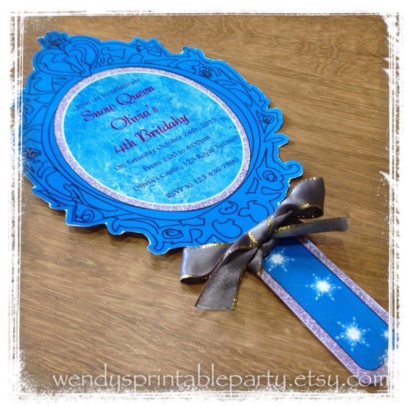 001. Princess Mirror design Invitation template select color