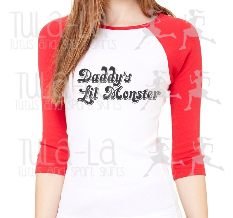 Daddy's Lil Monster Harley Quinn Iron on