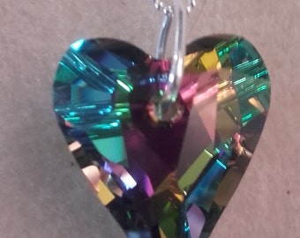 Vitrial Swarovski Wild Heart and sterling silver pendant necklace