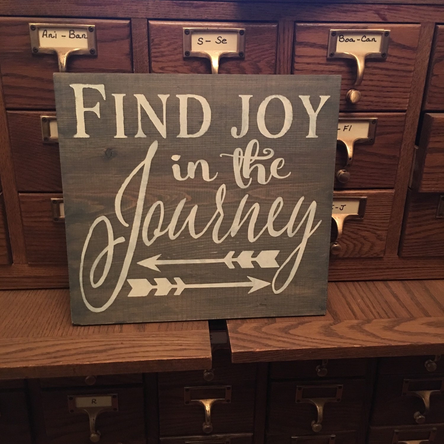 Find joy in the journey wood sign Restyled Vintage Designs
