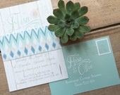 Bohemian Beach Wedding Invitations And Stationery