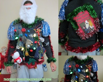 Custom Mens Grinch Me Tacky Ugly Christmas by tackyuglychristmas